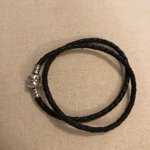 Pandora Black Leather Bracelet